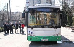 Китайский электробус «SKYWELL» приехал на испытания в Полтаву