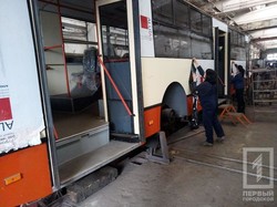 В Кривом Рогу восстановили и модернизировали еще один троллейбус