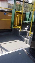 В Каменском жителям показали новый автобус «Эталон»