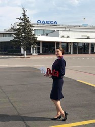 Сегодня в аэропорту Одессы встречали первый авиарейс «Buta Airways» из Баку