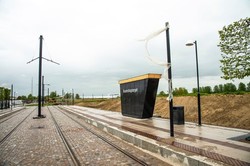 В шведском городе Лунд строят трамвайную линию