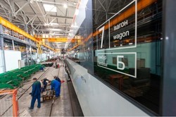 Первый скоростной поезд «Тарпан» проходит третий плановый ремонт на родном заводе
