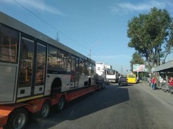 В Днепр из Минска прибыли кузова для троллейбусов