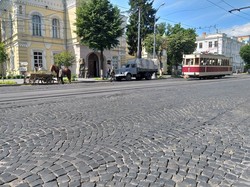В Виннице ретро-трамвай принял участие в съемках исторического художественного фильма