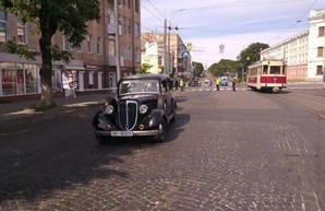 В Виннице ретро-трамвай принял участие в съемках исторического художественного фильма
