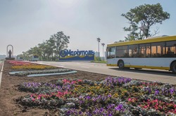 В Мариуполь прибыли первые пять автобусов, купленные за средства Международной финансовой корпорации