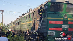ЧП на Одесской железной дороге: вчера прямо на вокзале Николаева загорелся тепловоз пассажирского поезда «Интерсити» (ФОТО, ВИДЕО)