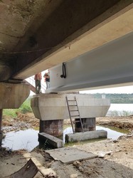 Под Одессой ремонтируют мост через Хаджибейский лиман на киевской трассе (ФОТО, ВИДЕО)
