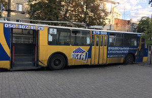 Вчера в Сумах задымился троллейбус