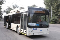 В Запорожье прибыл первый троллейбус «Днипро Т203»