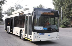 КП «Запорожэлектротранс» получило уже третий троллейбус с автономным ходом