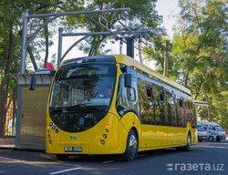 На улицах Ташкента начали испытывать белорусский электробус