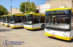 Мариуполь получает новые автобусы МАЗ