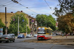 Новые трамваи на улицах Одессы (ФОТО)
