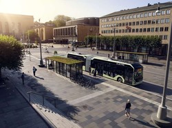 Шведская компания «Volvo Buses» показала гибридный и электрический автобусы «Volvo 7900»