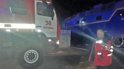 Под Киевом вчера горел электровоз пассажирского поезда