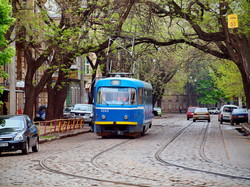 Одна из самых старых линий трамвая Одессы в Лютеранском переулке (ФОТО)