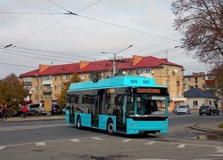 В Луцке заметили обкатку нового троллейбуса «Богдан» для Хмельницкого