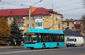 В Луцке заметили обкатку нового троллейбуса «Богдан» для Хмельницкого