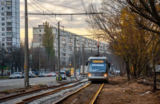 В 2020 году в Киеве завершат первую очередь реконструкции скоростного трамвая на Михайловскую Борщаговку