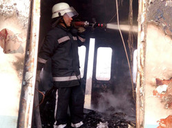 В Николаевской области сгорел дизель-поезд Одесской железной дороги