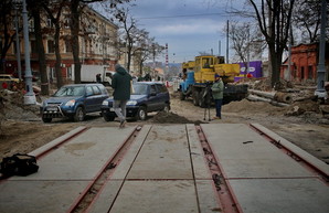 В Одессе завершают реконструкцию улицы Софиевской, а спуск Маринеско закончат в марте (ФОТО)