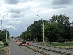 В Киеве реконструируют трамвайную линию на улице Алмаатинской