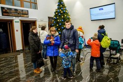 Киевская детская железная дорога открыла зимний сезон перевозок