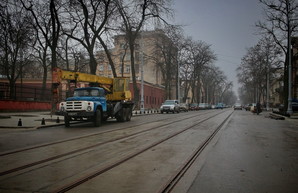 В Одессе закончили ремонт улицы Софиевской и продолжают ремонтировать спуск Маринеско (ФОТО)