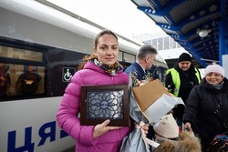 Новый украинский дизель-поезд ДПКр-3 начал перевозить пассажиров на маршруте Киев – Аэропорт «Борисполь»