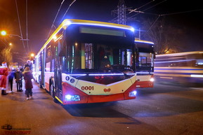 В Новогоднюю ночь общественный транспорт Одессы будет работать до утра
