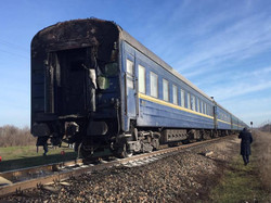 Вчера на Одесской железной дороге горел локомотив пассажирского поезда