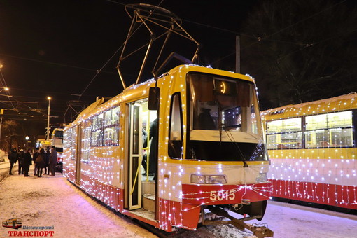 На Рождество по Одессе проедет праздничный парад трамваев