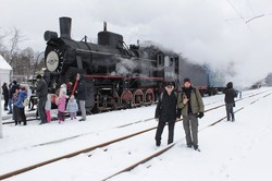 На новогодние праздники во Львове курсировал «Праздничный паровоз»