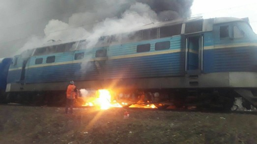 На Юго-Западной железной дороге горел локомотив пассажирского поезда