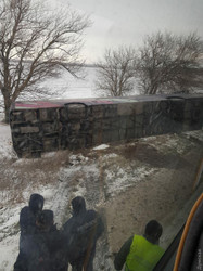 На трассе М-05 Киев – Одеса перевернулся рейсовый автобус, есть пострадавшие