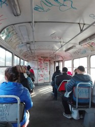 В Кривом Рогу общественный транспорт становится объектом нападений вандалов