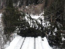 Шквальный ветер повредил инфраструктуру Львовской железной дороги