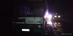 В Измаиле сгорел пассажирский автобус (ФОТО)