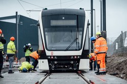 В датский город Оденсе привезли первый трамвай
