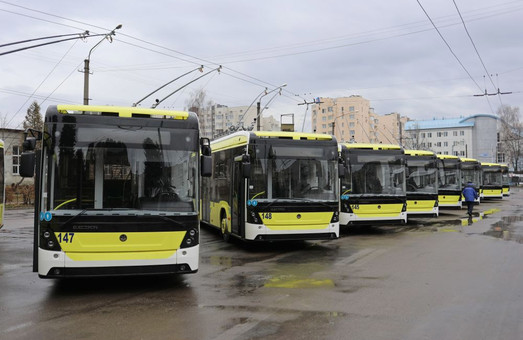 Львов уже получил 30 новых троллейбусов, купленных за средства кредит Европейского банка реконструкции и развития