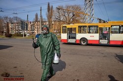В Одессе начали дезинфицировать от коронавируса городской транспорт (ФОТО, ВИДЕО)