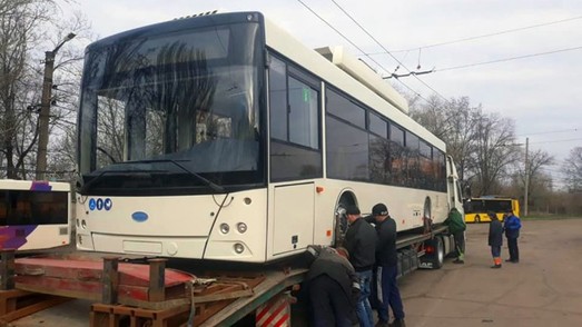 В Кривой Рог прибывают новые троллейбусы из четвертой партии