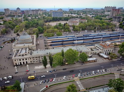 Одесский железнодорожный вокзал с высоты птичьего полета (ФОТО)