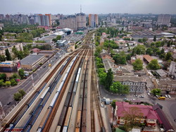Одесский железнодорожный вокзал с высоты птичьего полета (ФОТО)