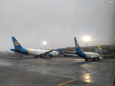 Международные авиарейсы в Киеве в первый день после их возобновления