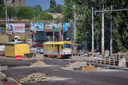 В Одессе пошли трамваи по спуску Маринеско: пока это обкатка линии (ФОТО, ВИДЕО)