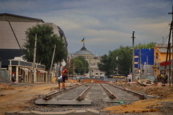 Как ремонтируют Новощепной Ряд в Одессе (ФОТО)