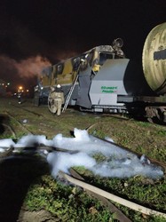 В Белгороде-Днестровском был пожар на железной дороге (ФОТО)