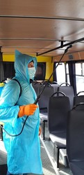 В Одессе продолжают дезинфицировать общественный транспорт (ФОТО)